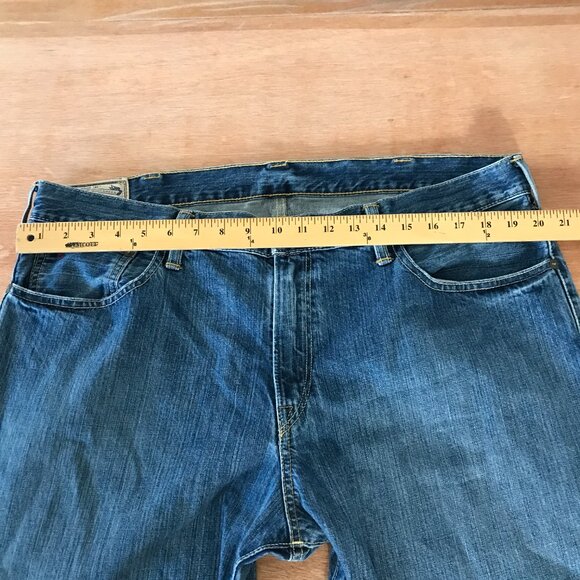 Polo Ralph Lauren Jeans Men 38x30 Blue Mid Rise Medium Wash Stretch - Picture 8 of 12